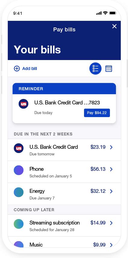 Online Banking and Bills Payment .